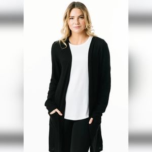 🍂🍁🍂Zyia Black Lounge Boyfriend Cardigan        NWT🍂🍁🍂